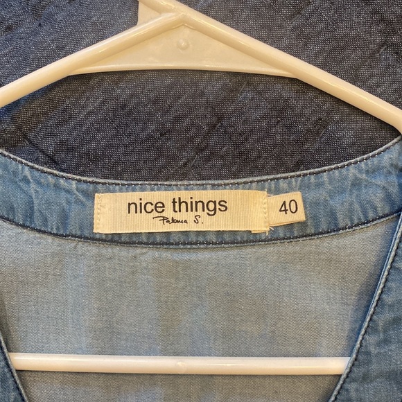 Nice Things Paloma Denim Button Suit Jumpsuit Size 40 - Picture 7 of 11